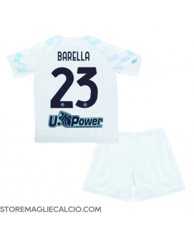 Inter Milan Nicolo Barella #23 Maglia Gara Trasferta Repliche 2025-26 Bambino